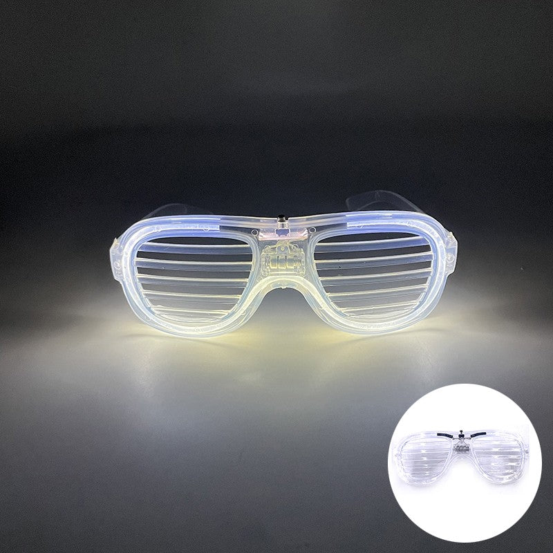 New Cool Wireless Glowing LED Light Up Glasses For Rave Festival Party Luminous Neon Mosaic Sunglasses Club Disco Eye Glasses