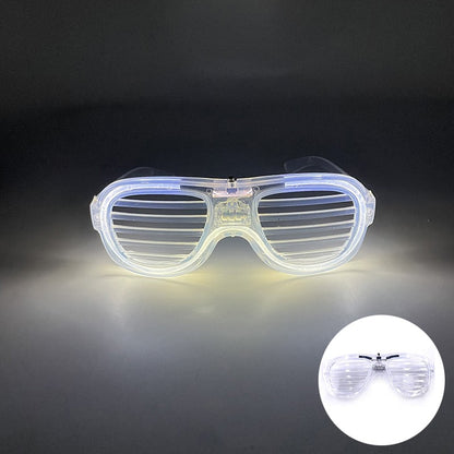 New Cool Wireless Glowing LED Light Up Glasses For Rave Festival Party Luminous Neon Mosaic Sunglasses Club Disco Eye Glasses