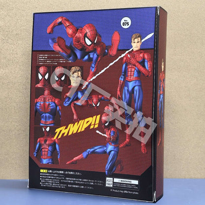 Hot CT Toys Boneco Homem-Aranha Mafex 075 O Espetacular Homem-Aranha Versão Quadrinhos Mafex 185 Boneco de Ação Modelo Brinquedos Presentes Infantis