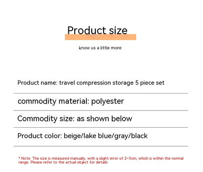 Compression Packing Cubes for Suitcases Travel Accessories Expandable Packing Organizers Lightweight Travel Organizer Cubes