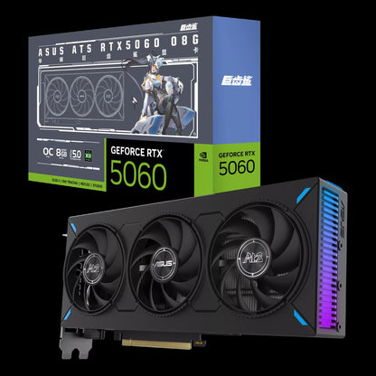 Placa de Vídeo ASUS PRIME ATS RTX 5060 8G O8G NVIDIA® GeForce RTX™ 5060 Nova