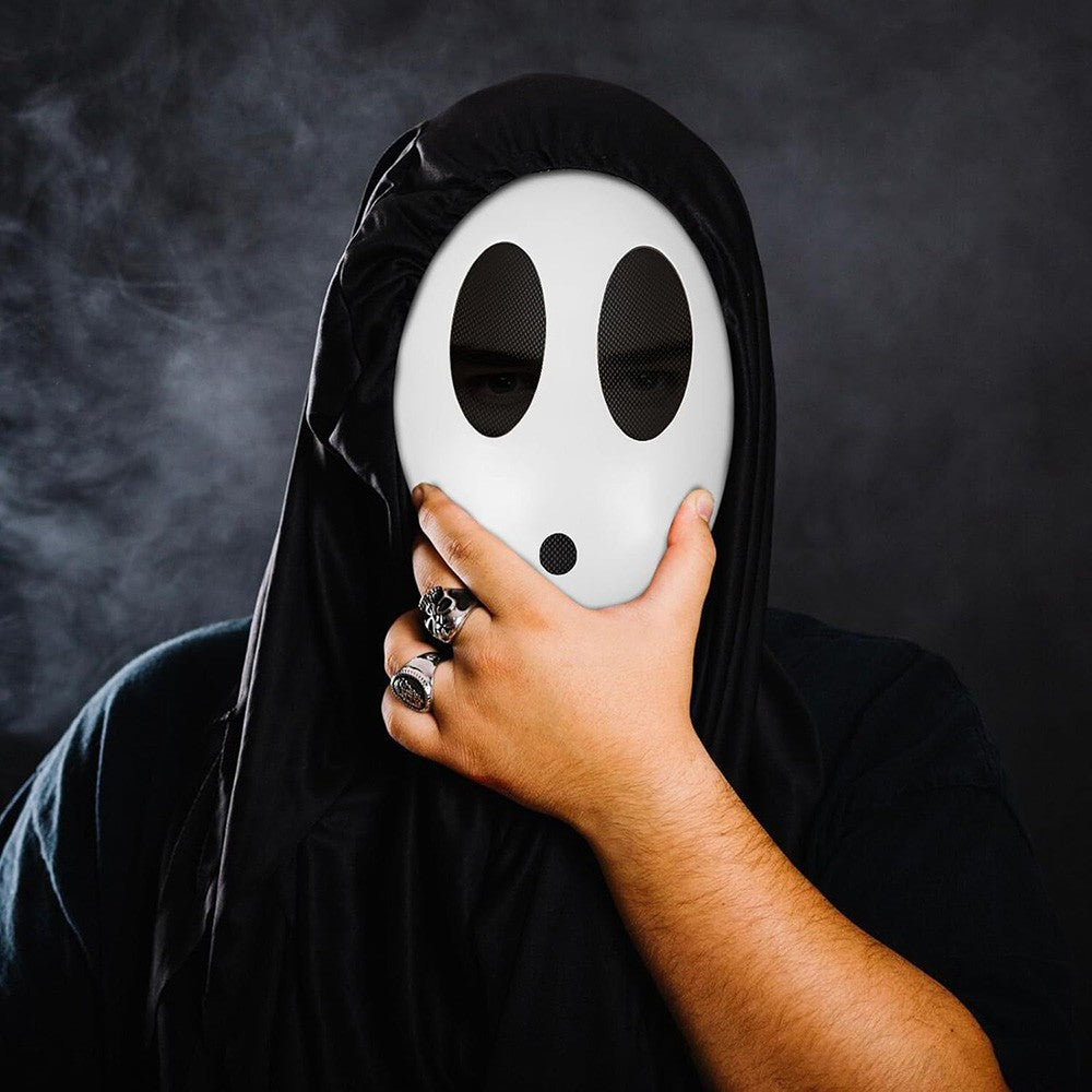 Game Bros Shy Guy Mask Cosplay Funny Unisex Adlut Plastick Masks Halloween Carnival Party Costume Props Masquerade Cartoon Chara
