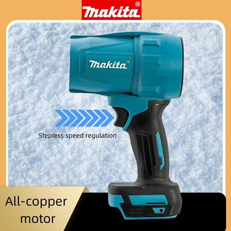 Soprador Turbo Jet Fan Makita 30000RPM Violento, Ventilador Elétrico 18V, Velocidade de Vento Turbo Recarregável com Luz, Ferramenta para Limpeza de Carros
