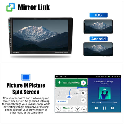 4+64G For Honda CR-V CRV 2007-2011 Android14 Carplay 9" Car Stereo Radio WiFi BT USB GPS Navigation IPS Touch Screen FM/RDS SWC