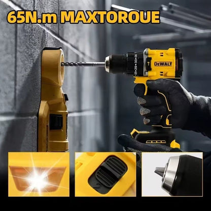 DEWALT DCD805 Parafusadeira Elétrica Compacta Sem Escova Furadeira de Impacto 20V Bateria de Lítio Recarregável carregador