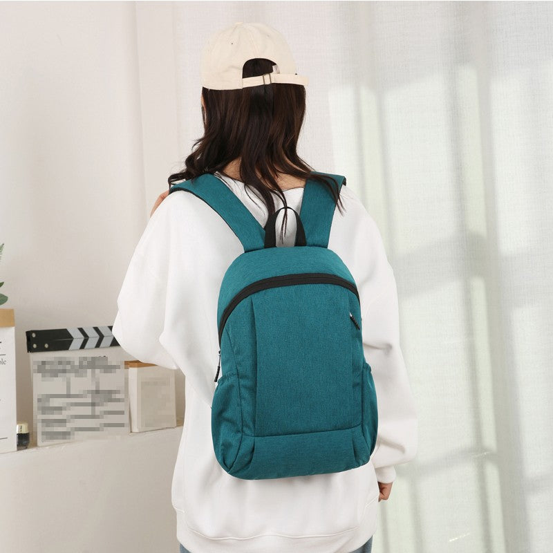 Lightweight solid-color backpacks, outdoor sports backpacks, casual travel bags, student schoolbags