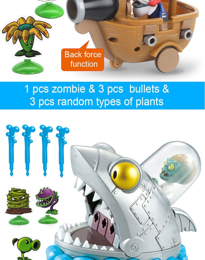 1pcs New PLANTS VS ZOMBIES PVZ Pea Shooter Boss Action Figure Model Toy Dolls Shooting Dave Allstar Toy Kids Gifts For Boys