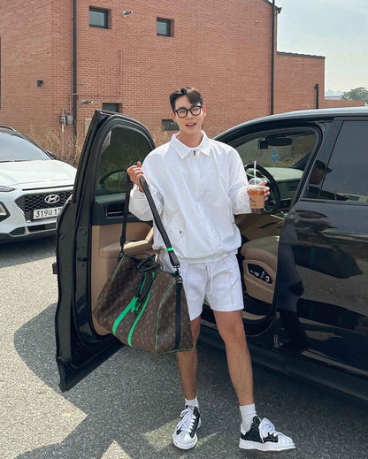 Korean Version of Fitness Sports Cotton Shorts Men's Casual Outdoor Versatile Hip-hop Stretch Breathable Five-point Pants