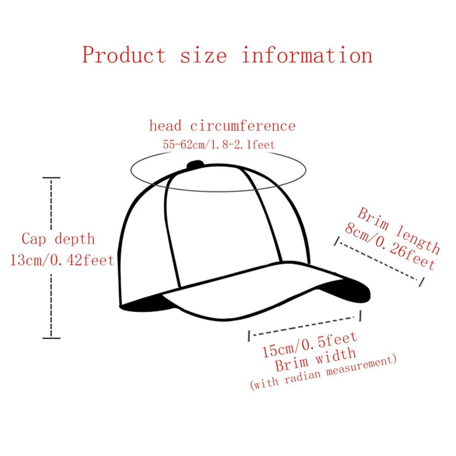 American Retro Baseball Hat Women's Soft Top Letter Washed Cowboy Duck Tongue Hat Wide Brim Big Head Surrounding Face Small Hat