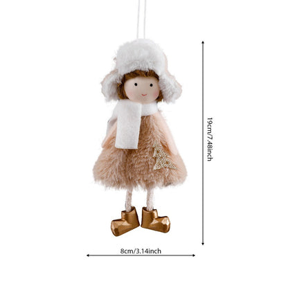 2024 New Year Gift Cute Christmas Angel Doll Xmas Tree Ornament Noel Deco Christmas Decoration for Home Natal Navidad 2023 Decor
