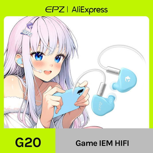 EPZ G20 Wired Earphones HIFI  Music IEM In Ear Headphones  Gaming Headset Type C 1.8MM/3.5MM Earphone Cable