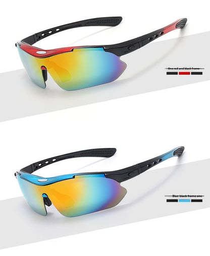 New 5 Lens Set Polarized Tactical Goggles Men Outdoor Sports Windproof Dustproof Climbing Glasses Safety Protective Glasses