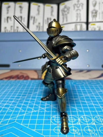 Medieval Knight  Lucky 13 Doll Figure Movable Joint Puppet Joint Building Block 3D Assembled Boy Toy Gift Building Blocks
