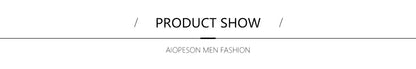 AIOPESON Camiseta Masculina De Algodão De Cor Sólida Gola Redonda Manga Longa Primavera Outono Camiseta Básica De Alta Qualidade Masculina