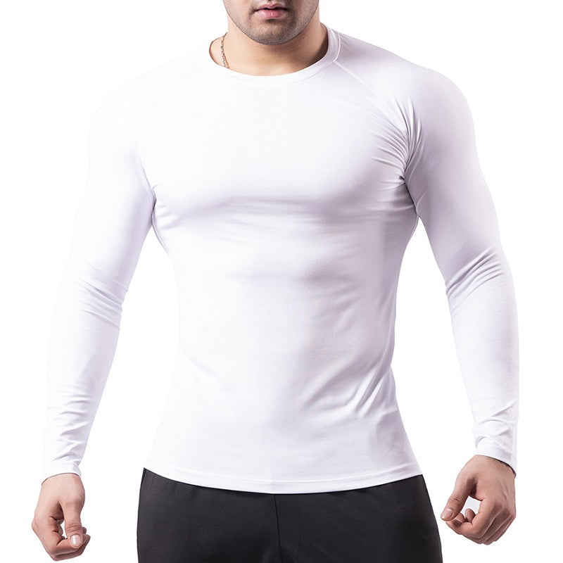 Graphic Compression Shirts for Men Athletic Quick Dry Rash Guard Stretchy Baselayers Undershirts Gym Workout Running Tshirt Tops