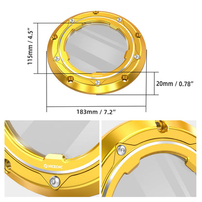 For Harley Dyna Street Bob FXDB 2006-2013 Derby Cover Clutch Cover Super Glide FXD Custom FXDC Low Rider FXDL Fat Bob FXDF