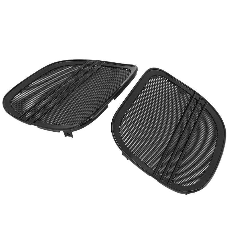 Grelhas da Tampa do Alto-Falante da Motocicleta Malha de Acabamento Tri-Line Preta Para Harley Touring Road Glide Limited FLTRK Special FLTRXS 2015-UP