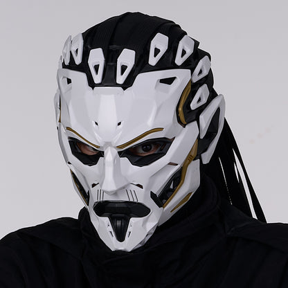 JAUPTO Punk Witcher Mask Halloween Costume Prop Face Mask for Parties Quality Assurance Cosplay Accessory
