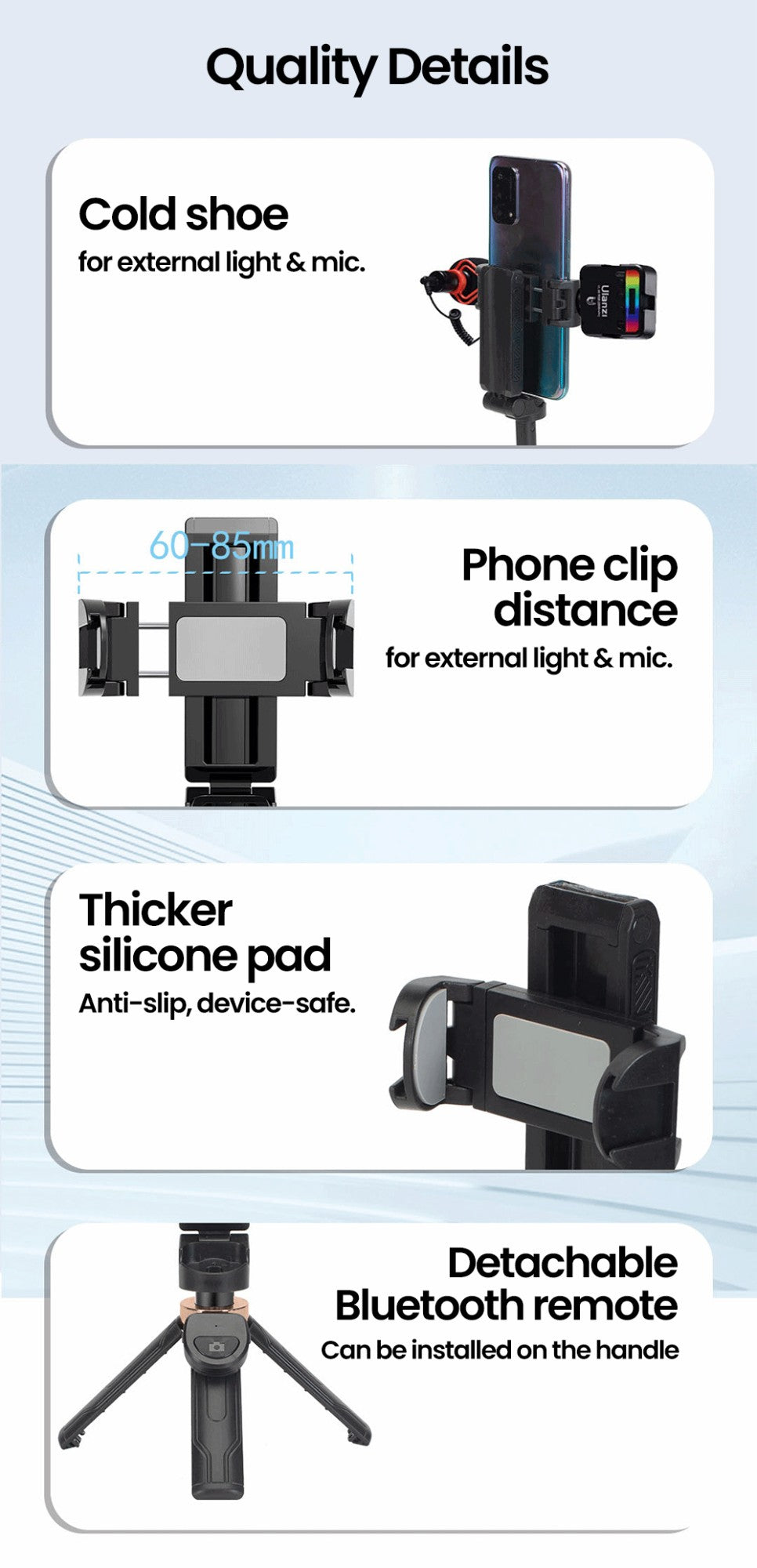 Mini Selfie Stick Wireless Bluetooth Portable Telescopic Multifunctional Phone Holder Tripod Extendable For iPhone Samsung Video