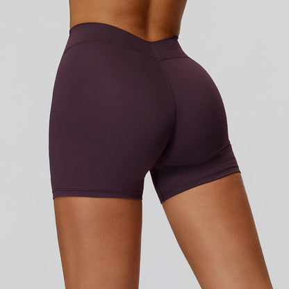 SWELTERING Yoga Shorts High Waist Fitness Cycling Shorts Women Butt Lifting Gym Workout Short Tights Female Running Sport Shorts