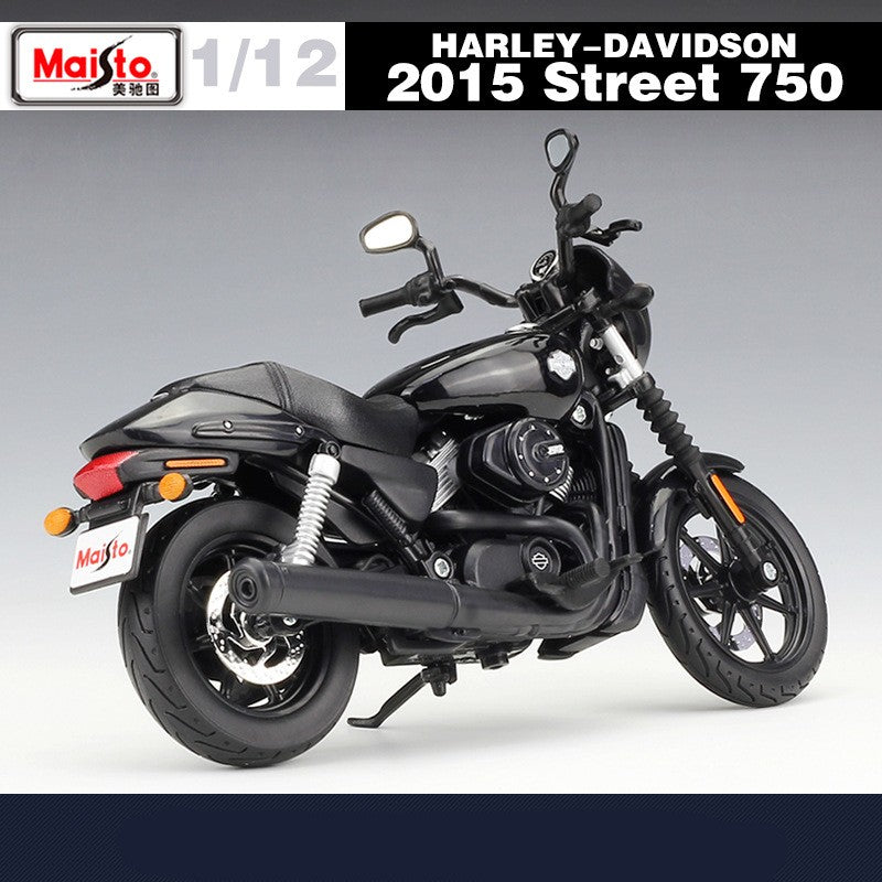 Maisto 1:12 Harley 2015 Street 750 Liga Moto Modelo Diecast Metal Brinquedo Corrida Moto Modelo Simulação Coleção Presente Infantil