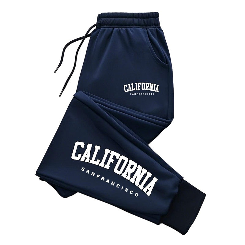 Mens Sweatpants Print Casual Pants Outdoor Gym Sports Jogging Pants Fashion Street Man Trousers Fitness Sportswear Autumn Winter