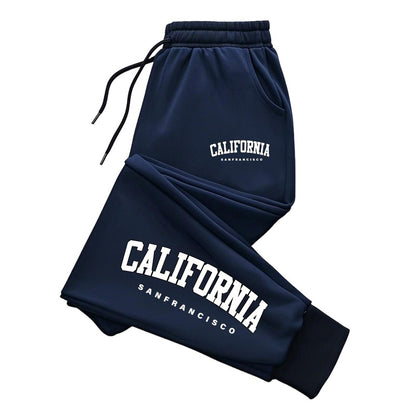 Mens Sweatpants Print Casual Pants Outdoor Gym Sports Jogging Pants Fashion Street Man Trousers Fitness Sportswear Autumn Winter