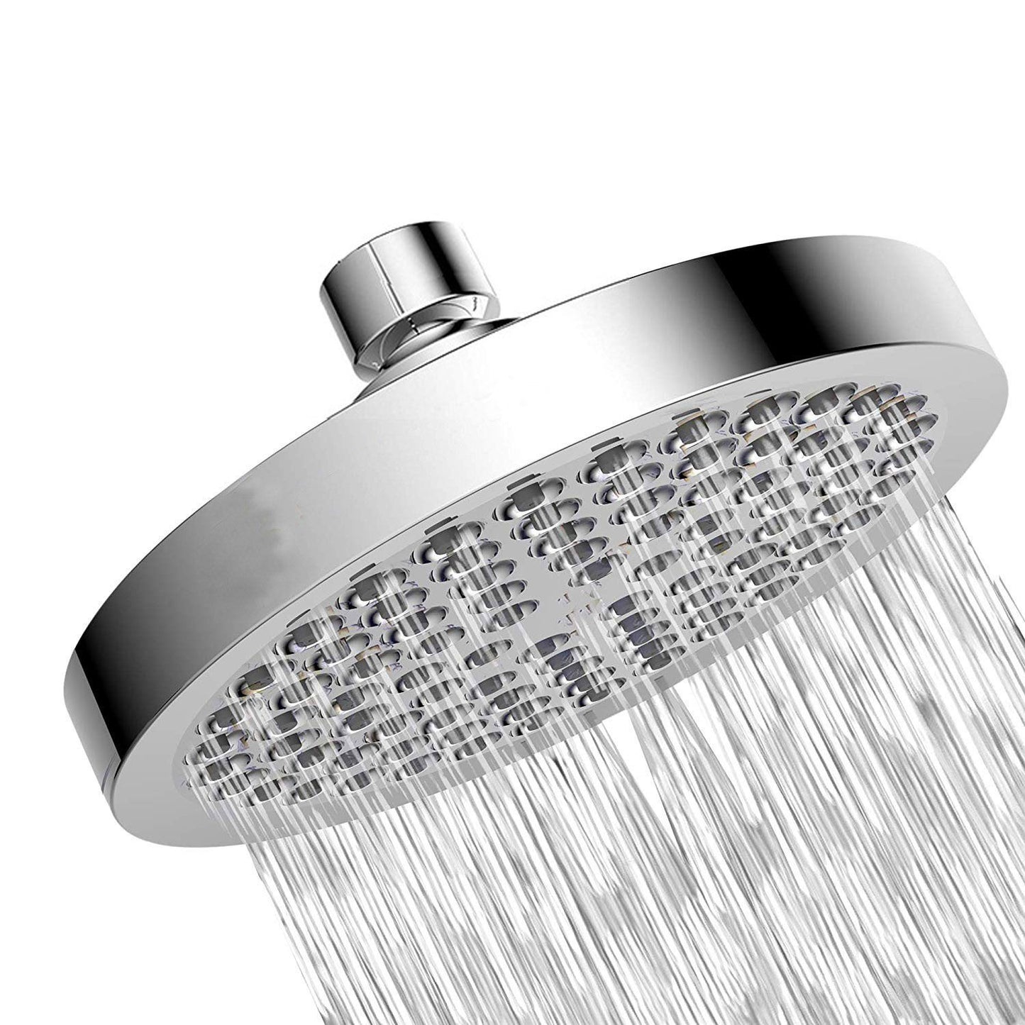 6 Inch Round Booster Shower Set Fully Electroplated Shower Head Home Set Bathroom Extension Shower Rod Set For Bathroom