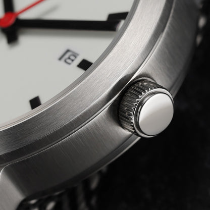 BERNY Automatic Watch Men 40mm Luminous Railway Time Dial MIYOTA 8215 Nylon Strap Sapphire 50M Waterproof Men's Mechanical Watch