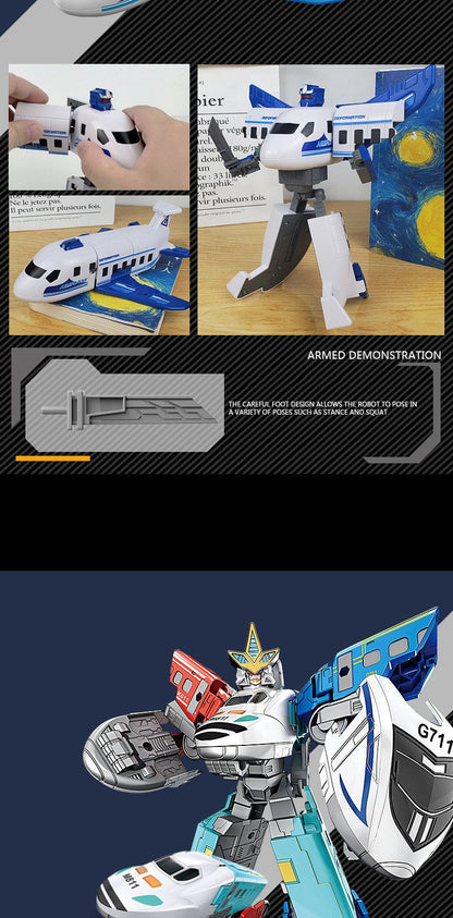 WEIJIANG NOVO 20CM Transformação Anime Boneco de Ação Brinquedos de Filme Plástico ABS Robô Carro Avião Tanque Legal Modelo Presente para Meninos