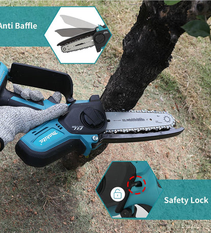 Motosserra a Bateria Makita 18V para Marcenaria com Serra de Registro Elétrica Portátil de 6 polegadas Sierra Sabre Mini Motosserra