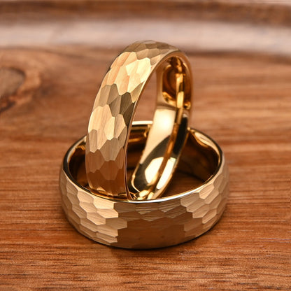 anel de carboneto de tungstênio para homem anéis anel homem casal noivado joias da moda alianças de casamento Anéis de noivado martelados