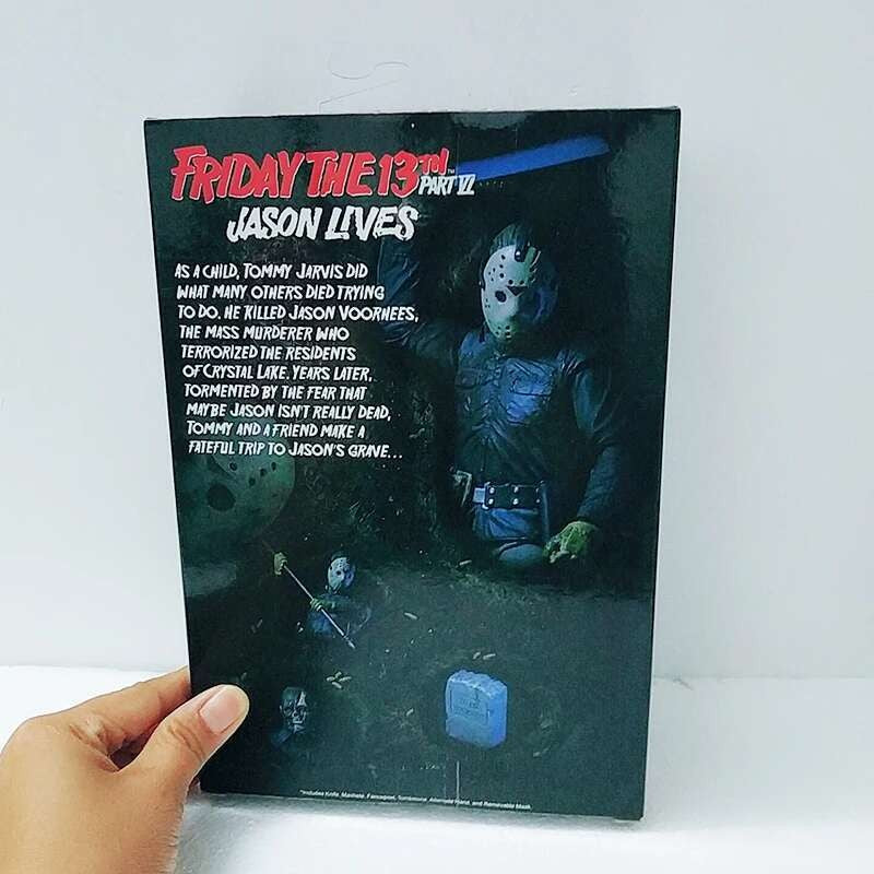 O 13º Brinquedo de Figuras NECA Sexta-Feira 13 Freddy Jason Voorhees Figura de Ação de Sangue Modelo Colecionável do Jason Presentes de Natal Halloween