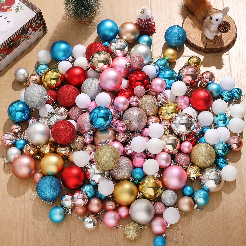 10/20/30/50/100Pcs Merry Christmas Ball Hanging Christmas Tree Decoration for Home Decor New Year 2026 Navidad Party Supplies