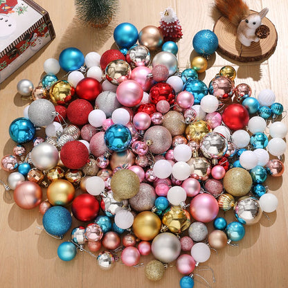 10/20/30/50/100Pcs Merry Christmas Ball Hanging Christmas Tree Decoration for Home Decor New Year 2026 Navidad Party Supplies