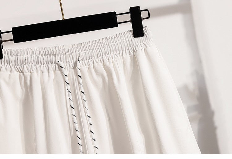 Korean Style Casual Versatile Long Skirt Plus Size Skirts Women 2025 Autumn New Fashionable High Elastic Waist A Line Skirt