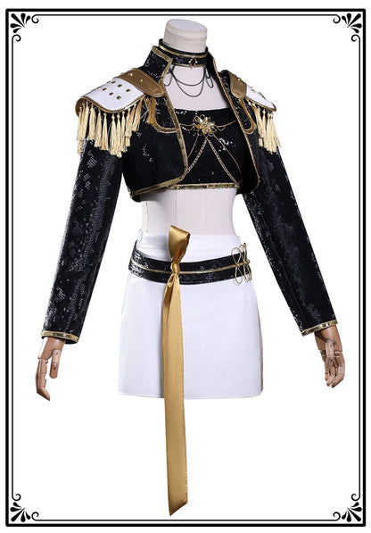 Black Golden Rumi Zoey Mira Cosplay Cosplay Costume Wig Women Suit Halloween Party Role Playing Outfit