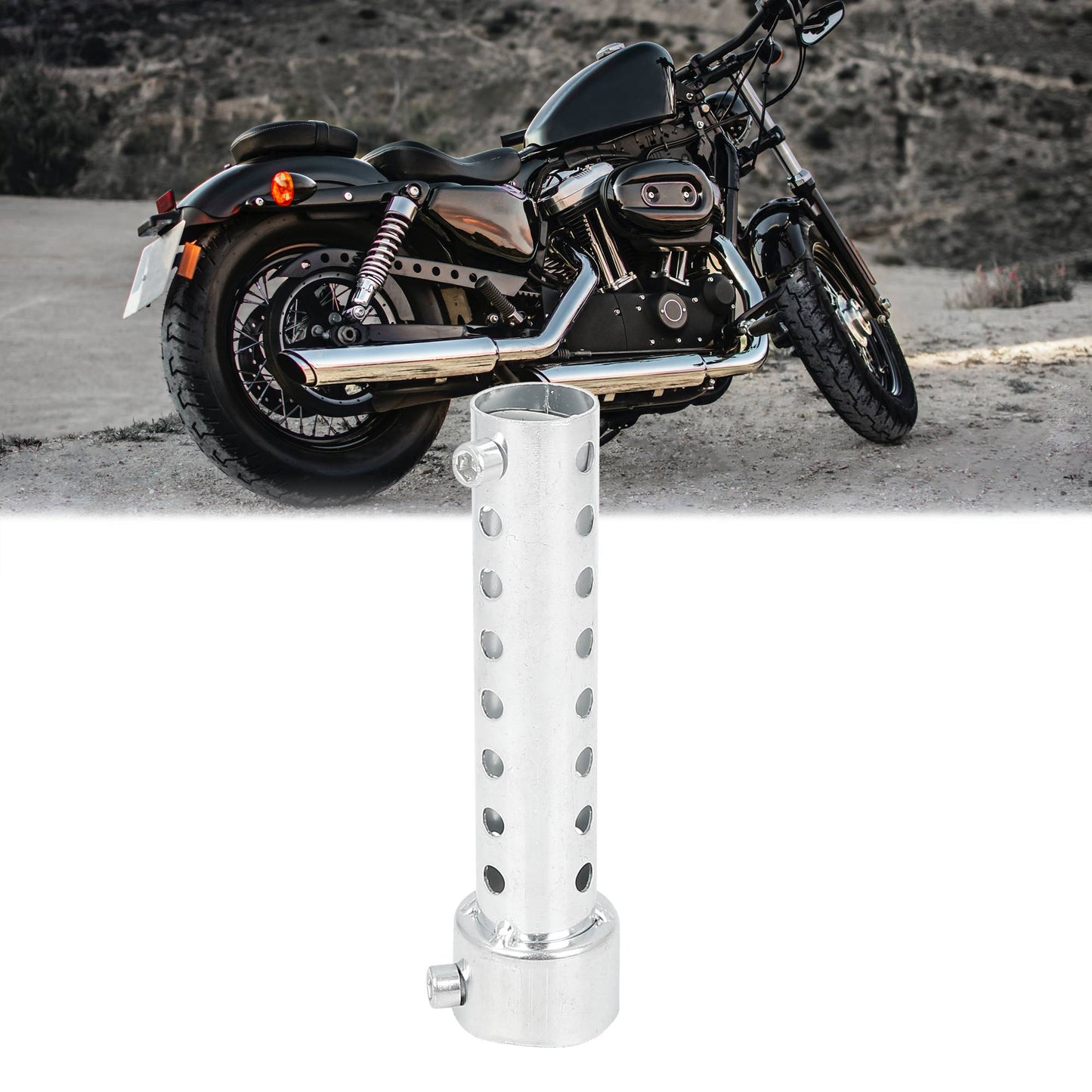 UXCELL Universal Motorcycle Exhaust DB Killer 35mm 42mm 45mm 48mm 60mm OD Muffler Baffle Insert Silver