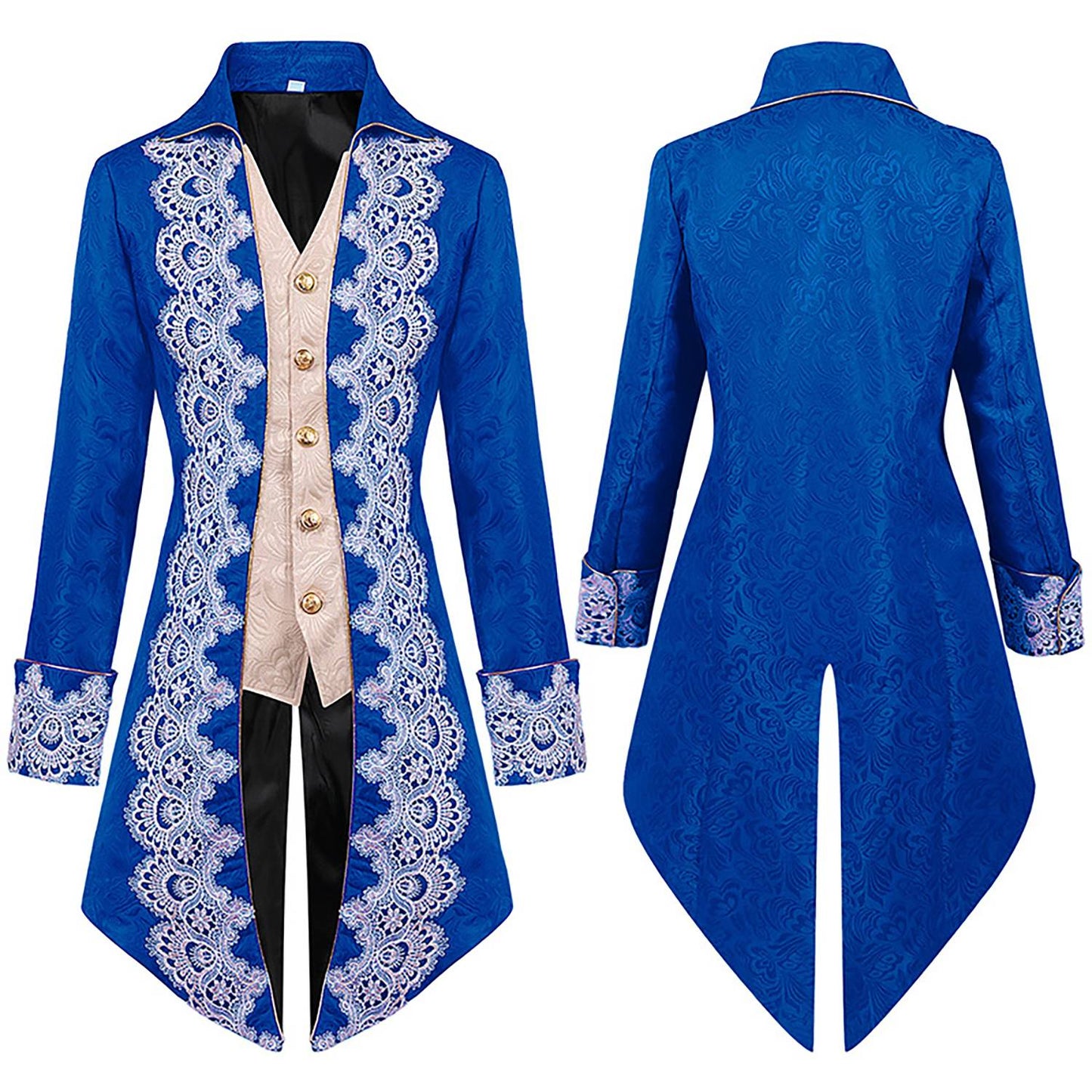 Men's cool steampunk gothic Victorian stylejacket cosplay retro purple velvet tailcoatmedieval dress uniform Renaissance cloth
