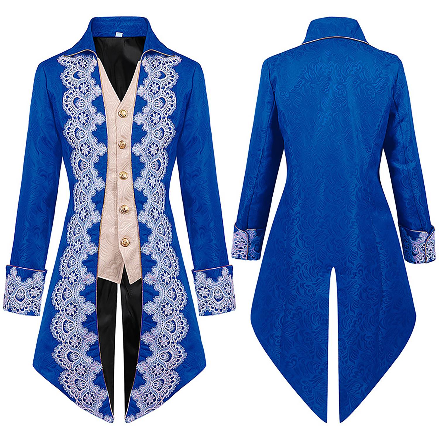 Men's cool steampunk gothic Victorian stylejacket cosplay retro purple velvet tailcoatmedieval dress uniform Renaissance cloth