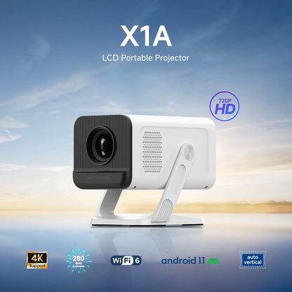 Salange 4K Beamer Projector for Movies Android11 Home Theater Keystone BT5.4 WIFI6 Portable Proyector Daylight HD LED Projetor