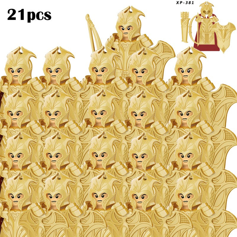 Lord of the Rings Elfos Orcs Exército Anões Rohan Mini Bonecos de Ação Blocos de Montar Brinquedos para Crianças Presente de Aniversário