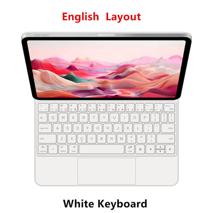 Capa Smart Magnetic Book Folio Magic Keyboard para iPad 11ª 10ª Geração 2025 iPad A16 11ª 11" A3354 A3355 A3356 A2696