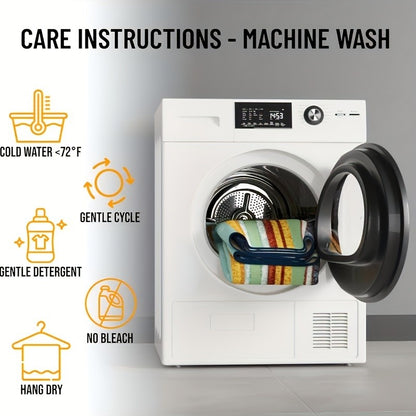 VIKAMA Christmas Red and Green Striped Rug Bedroom and Living Room Doormat Non-Slip, Stain-Resistant Floor Mat Home Decor