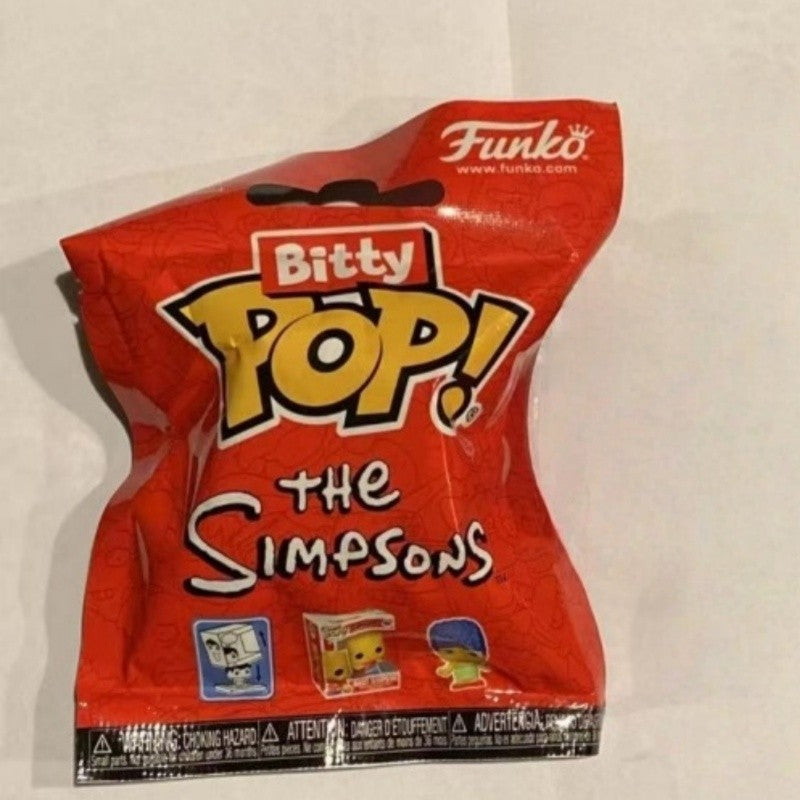 The Simpsons Bitty Funko Pop Caixa Surpresa Mini Boneco Modelo Decoração de Mesa Caixa Misteriosa da Sorte Coleção Edição Limitada