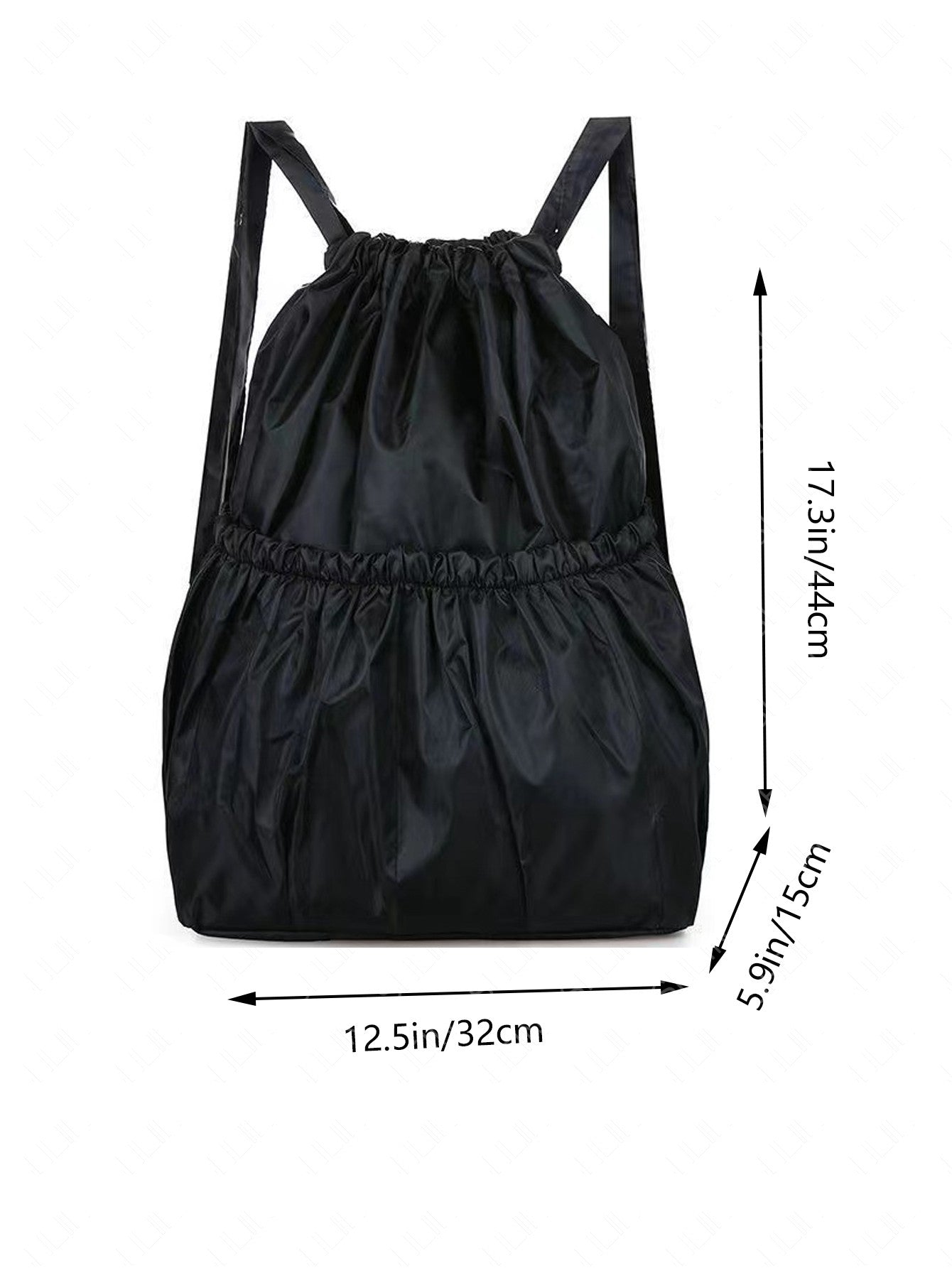 Men's and Women's Dual Shoulder Backpacks - Large Capacity Drawstring Fastened Shoulder Bags for Outdoor Leisure Use