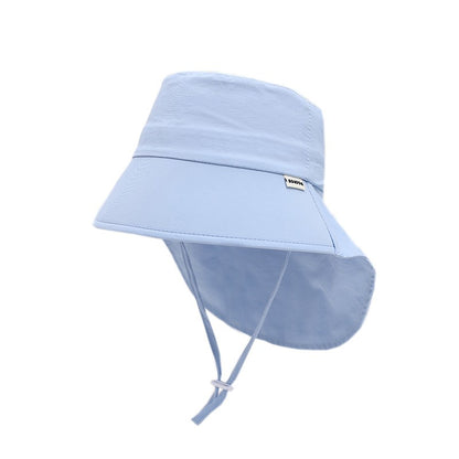 Baby Quick Dry Sun Hat Summer Kids Bucket Hat For Girls Boys Soild Color Big Brim Panama Children Beach Shawl UV Protection Cap