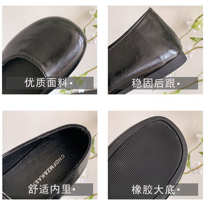 2025 New Elegant Comfortable and Versatile Woman Round Toe Lady Barefoot Flats Elegant Soft Sole Ballerina Party Mary Jane Shoes