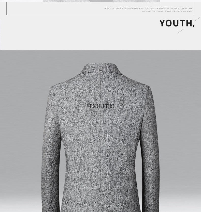 Men's Blazer Casual Suit Spring Thin Middle-aged Top Jacket Blazers for Men Men Suit