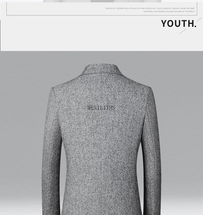 Men's Blazer Casual Suit Spring Thin Middle-aged Top Jacket Blazers for Men Men Suit